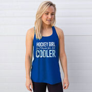 Hockey Flowy Racerback Tank Top - Hockey Girls Are Cooler