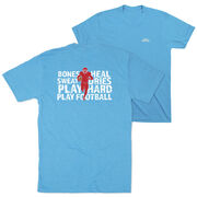 Football Short Sleeve T-Shirt - Bones Saying (Back Design)