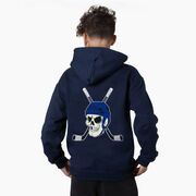 Hockey Hooded Sweatshirt - Chill to the Bone (Back Design)