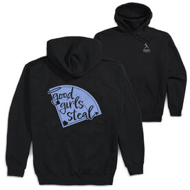 Softball Hooded Sweatshirt - Good Girls Steal (Back Design)