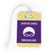 Swimming Bag/Luggage Tag - Personalized Swim Team with Swimmer