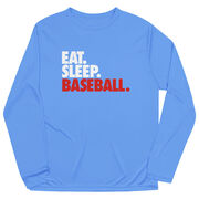 Baseball Long Sleeve Performance Tee - Eat. Sleep. Baseball.