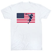 Guys Lacrosse Short Sleeve T-Shirt - Patriotic Lacrosse