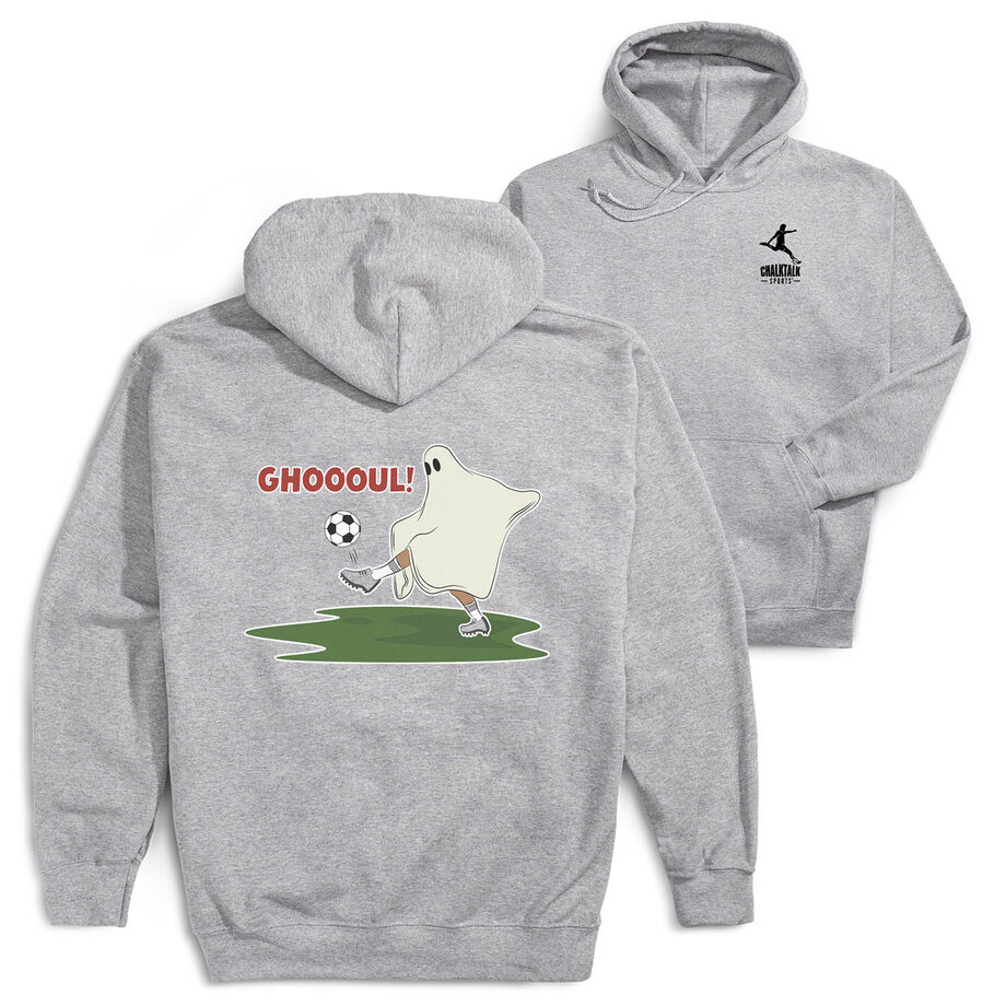 Soccer Hooded Sweatshirt - Soccer Ghoul (Back Design)