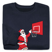 Basketball Crewneck Sweatshirt - Slam Dunk Santa