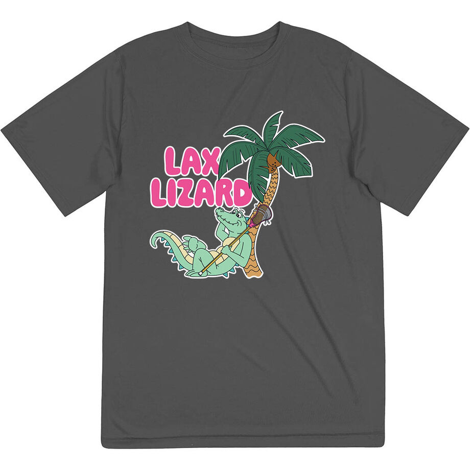 Guys Lacrosse Short Sleeve Performance Tee - Lax Lizard