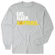 Softball Tshirt Long Sleeve - Eat. Sleep. Softball