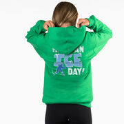 Hockey Hooded Sweatshirt - Have An Ice Day (Back Design)