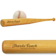 Baseball Mini Engraved Bat Thanks Coach (SIGN ME)