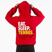 Tennis Hooded Sweatshirt - Eat. Sleep. Tennis. (Back Design)