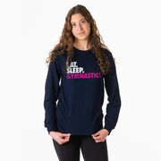 Gymnastics Tshirt Long Sleeve - Eat. Sleep. Gymnastics