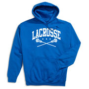 Guys Lacrosse Hooded Sweatshirt - Crossed Sticks