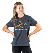 Hockey Short Sleeve T-Shirt - Hat-Trick or Treat