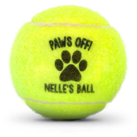 Personalized Paws Off! Tennis Ball