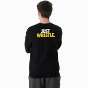 Wrestling Crewneck Sweatshirt - Just Wrestle (Back Design)