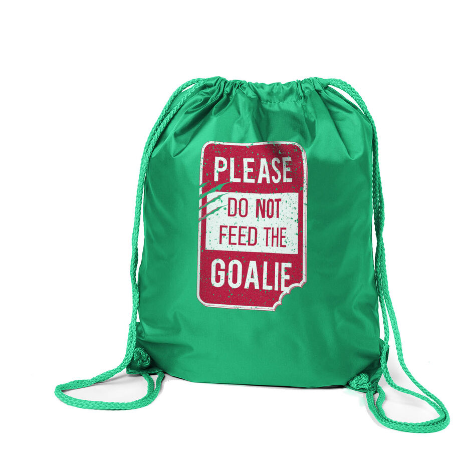 Drawstring Backpack - Don't Feed The Goalie