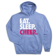 Cheerleading Hooded Sweatshirt - Eat Sleep Cheer [Adult X-Large/Carolina] - SS