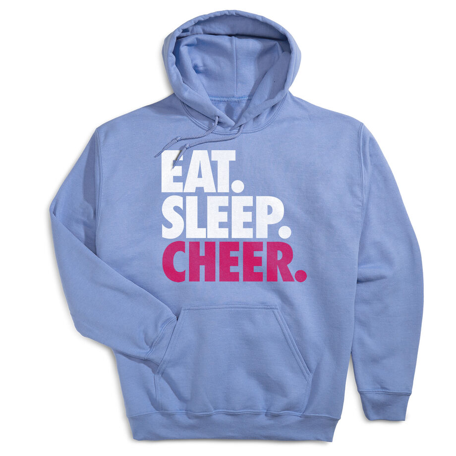 Cheerleading Hooded Sweatshirt - Eat Sleep Cheer