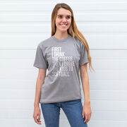 Softball Short Sleeve T-Shirt - Then I Drive The Kids To Softball