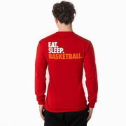 Basketball Tshirt Long Sleeve - Eat. Sleep. Basketball (Back Design)