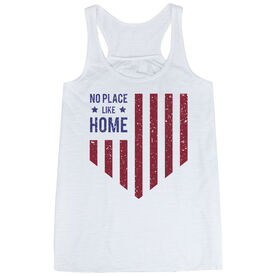 Softball Flowy Racerback Tank Top - No Place Like Home