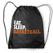 Basketball Drawstring Backpack Eat. Sleep. Basketball.