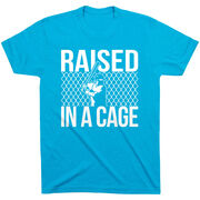 Baseball Tshirt Short Sleeve Raised in a Cage Baseball