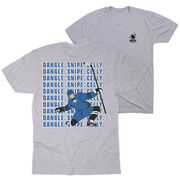 Hockey Short Sleeve T-Shirt - Dangle Snipe Celly Player (Back Design)