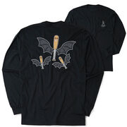Baseball Tshirt Long Sleeve - It's Bats (Back Design)
