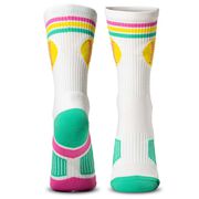 Softball Woven Mid-Calf Socks - Ball - Miami