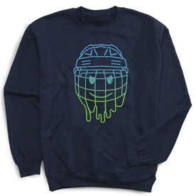 Hockey Crewneck Sweatshirt - Have An Ice Day Smiley