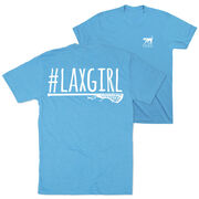 Girls Lacrosse Short Sleeve T-Shirt - #LAXGIRL (Back Design)