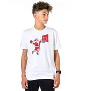 Basketball T-Shirt Short Sleeve - Slam Dunk Santa