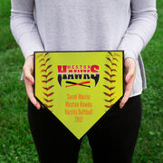 Softball Your Logo Home Plate Plaque