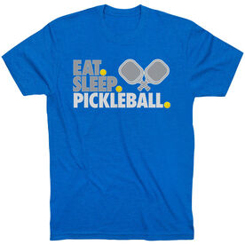 Pickleball Short Sleeve T-Shirt - Eat. Sleep. Pickleball [Adult X-Small/Royal] - SS