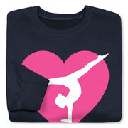 Gymnastics Crewneck Sweatshirt - Gymnast Heart