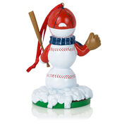 Baseball Ornament - Baseball Snowman