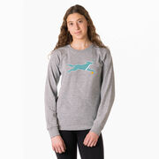 Softball Tshirt Long Sleeve - Mitts The Softball Dog