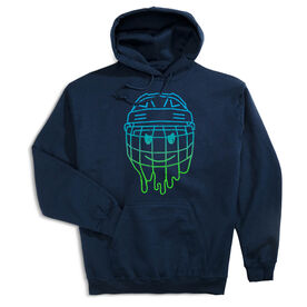 Hockey Hooded Sweatshirt - Have An Ice Day Smiley