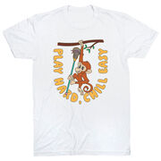 Guys Lacrosse Short Sleeve T-Shirt - Play Hard, Chill Easy