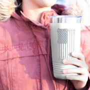 Guys Lacrosse 20 oz. Double Insulated Tumbler - Lax Flag