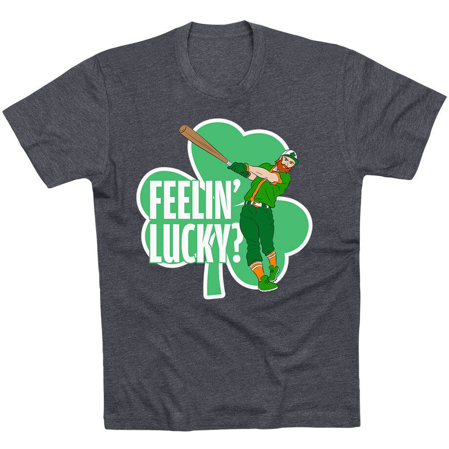 Baseball Short Sleeve T-Shirt - Feelin' Lucky Baseball