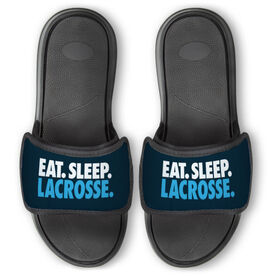 Guys Lacrosse Repwell&reg; Slide Sandals - Eat. Sleep. Lacrosse.