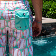 Baseball Swim Trunks - Coast To Coast