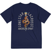 Guys Lacrosse Short Sleeve Performance Tee - Lone Star Lacrosse