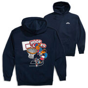 Basketball Hooded Sweatshirt - Hoop Loops (Back Design)