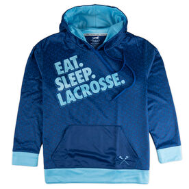 Guys Lacrosse Gameday Hoodie - Eat Sleep Lacrosse (Pattern)