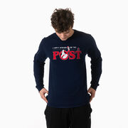 Hockey Tshirt Long Sleeve - Ain't Afraid of No Post