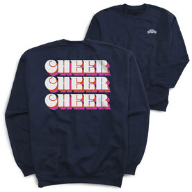Cheerleading Crewneck Sweatshirt - Retro Cheer (Back Design)