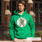 Baseball Hooded Sweatshirt - Baseball Bigfoot